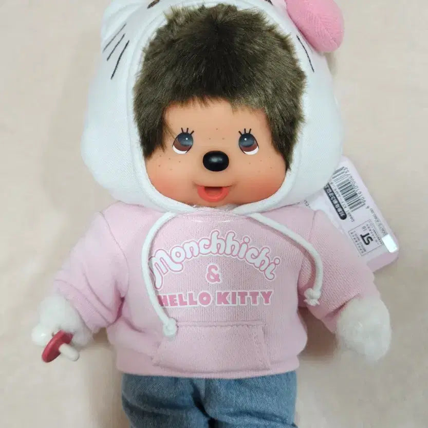 [BUNJANG] Vintage Hello Kitty Monchhichi M-Size Doll / 오늘만할인)고전 헬로키티 몬치치 m사이즈 인형