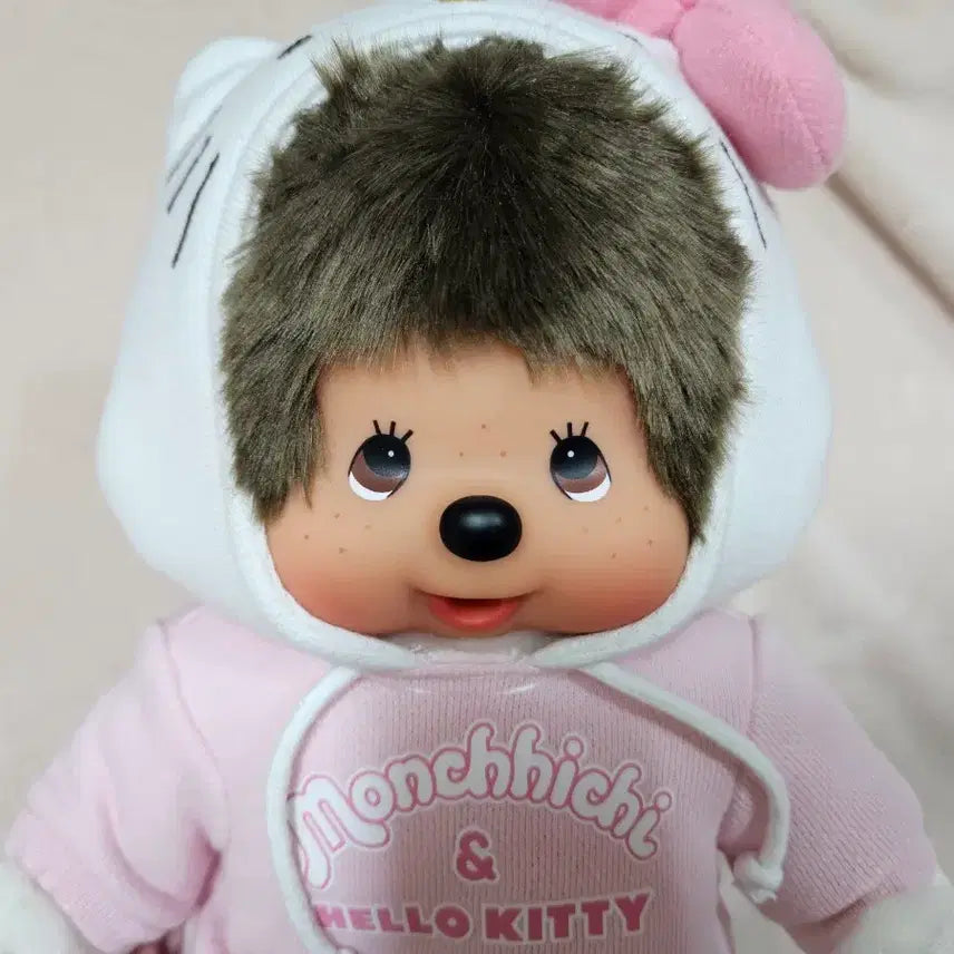 [BUNJANG] Vintage Hello Kitty Monchhichi M-Size Doll / 오늘만할인)고전 헬로키티 몬치치 m사이즈 인형