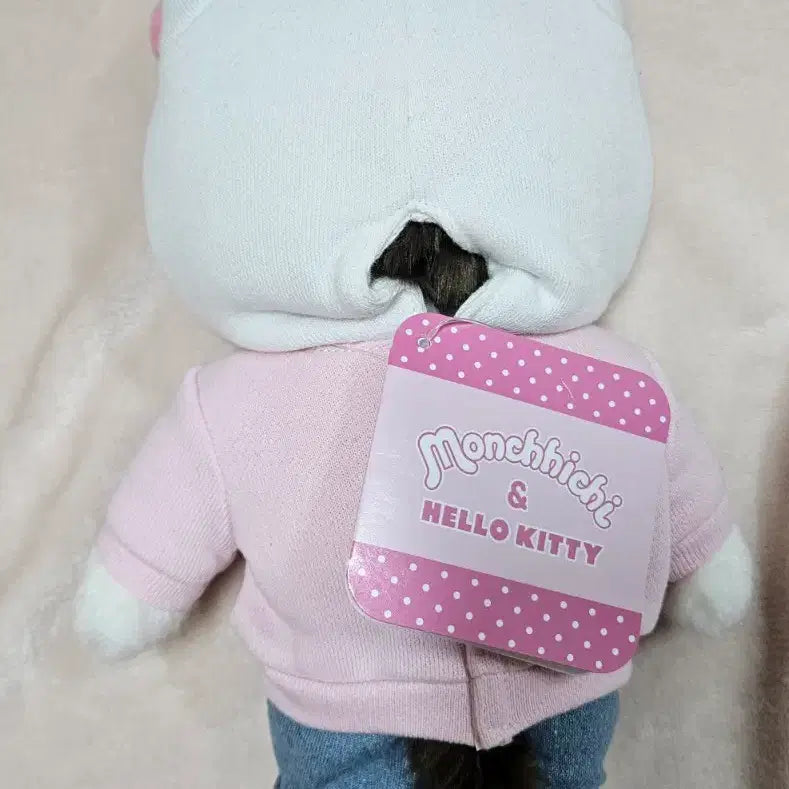 [BUNJANG] Vintage Hello Kitty Monchhichi M-Size Doll / 오늘만할인)고전 헬로키티 몬치치 m사이즈 인형
