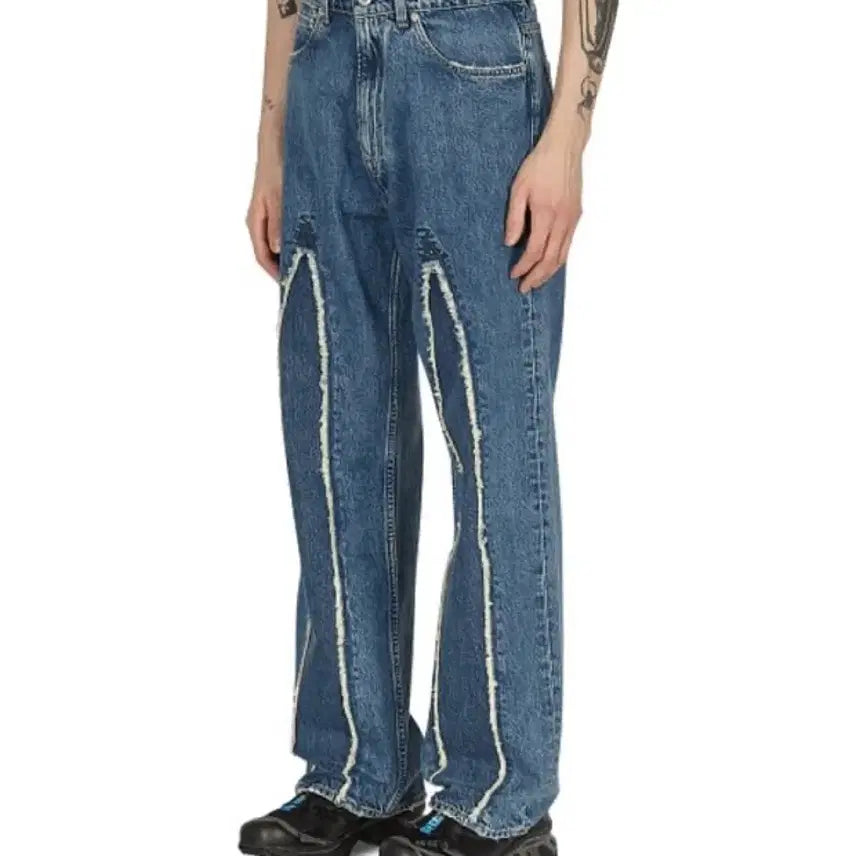 [BUNJANG] Our Legacy Full Cut Slash Denim Jeans / 아워레가시 풀컷 슬래쉬 데님