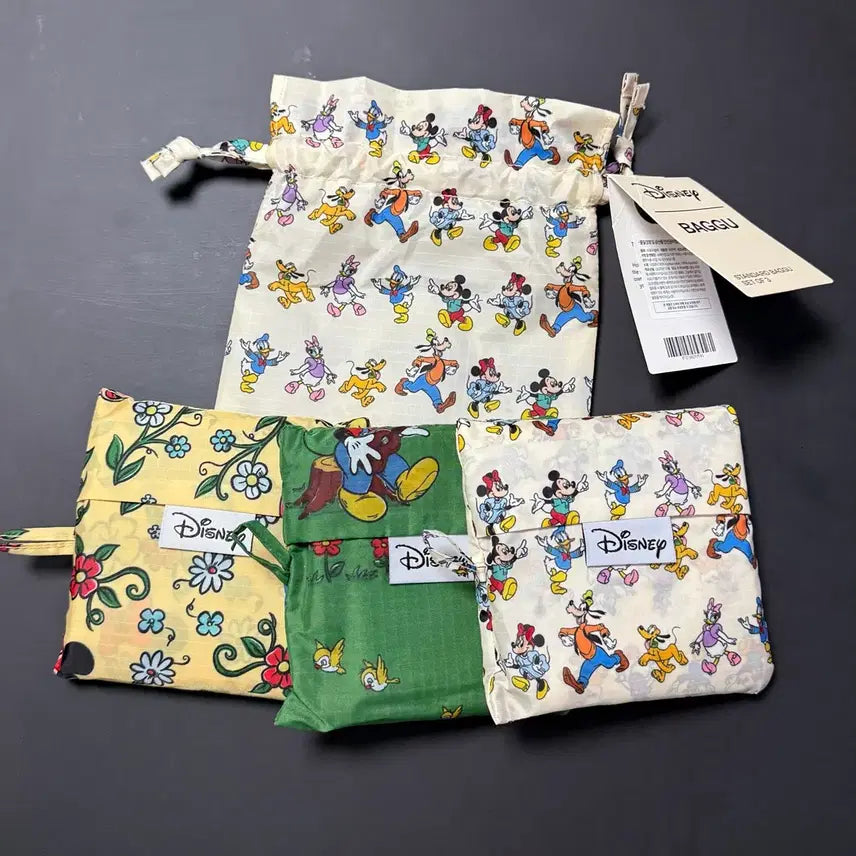 [BUNJANG] Baggu Disney Storybook Standard Reusable Bag Set / 바쿠(Baggu) 디즈니 스토리북 세트 한정판