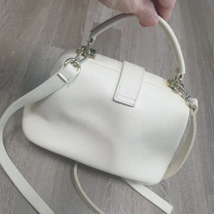[BUNJANG] Ivory Tote Bag Crossbody Bag / 작은 토트백 크로스백