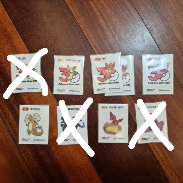 [BUNJANG] Pokemon 30th Anniversary Stickers / 포켓몬 30주년 띠부씰 판매합니다