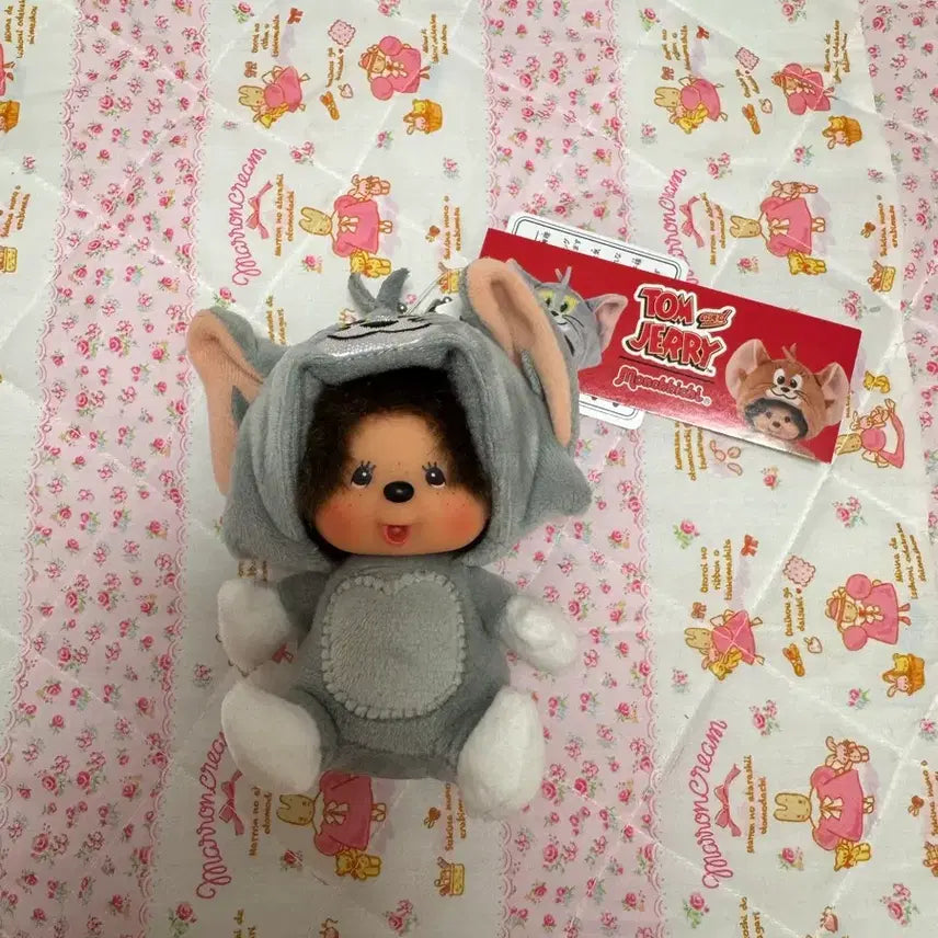 [BUNJANG] Tom &amp; Jerry Tom Monchhichi Doll Keychain / 톰 몬치치 인형 키링