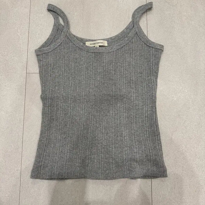 [BUNJANG] Nothing Written Lessi Cotton Sleeveless Grey S / 새상품 낫띵리튼 lessi 코튼 슬리브리스