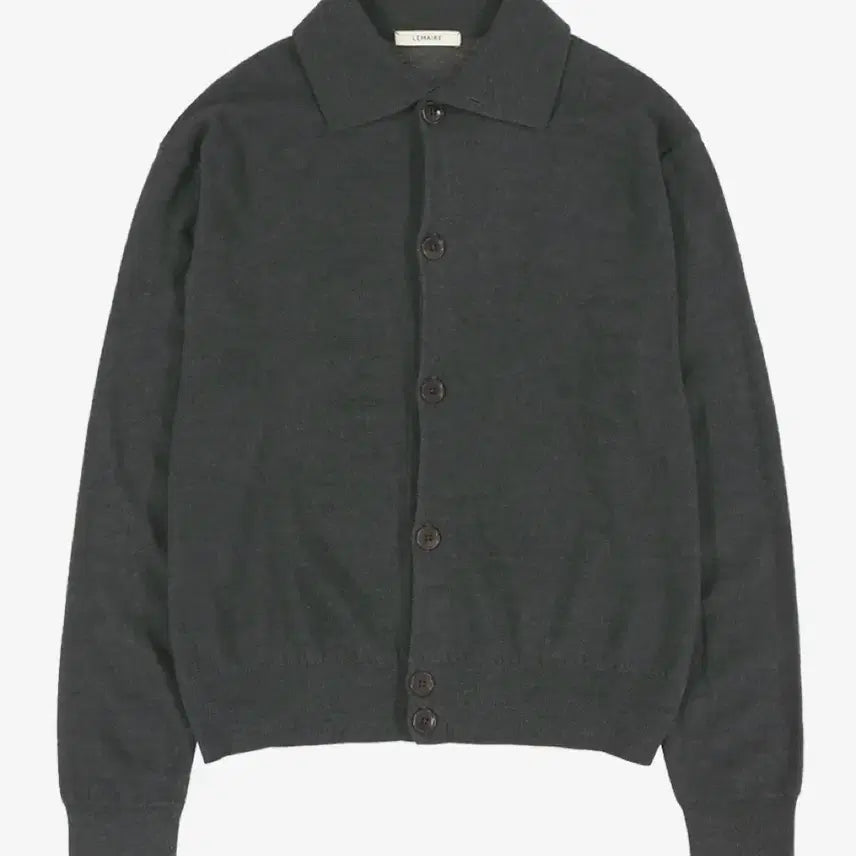 [BUNJANG] Lemaire Convertible Collar Knit Cardigan Gray Size S / 르메르 컨버터블 카라 니트 가디건 / S