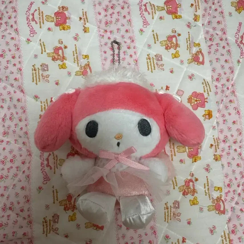 [BUNJANG] Sanrio My Melody Angel Mascot Keyring / 엔젤 마이멜로디 마스코트 키링
