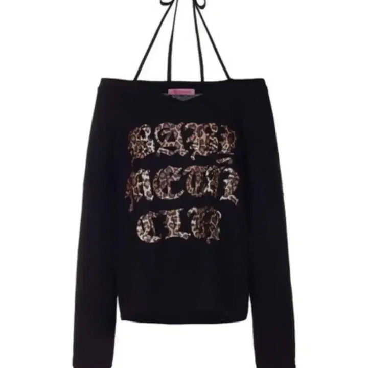 [BUNJANG] Babymetalclub Leopard Logo String Tee Black / 베이비메탈클럽 레오파드 로고 스트링 티 블랙
