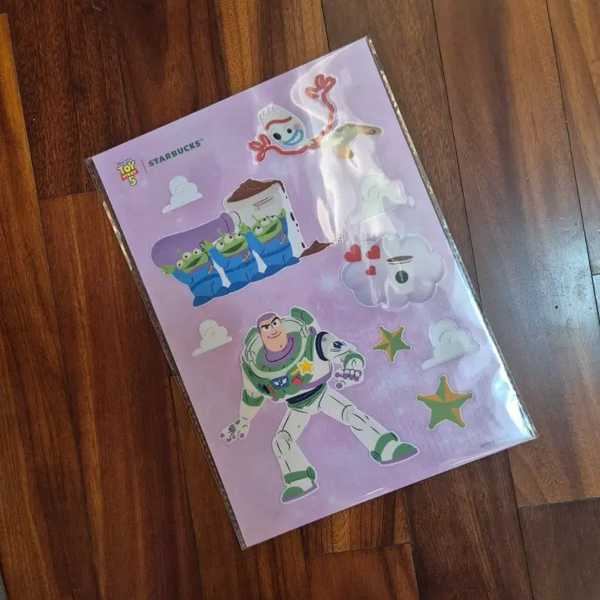[BUNJANG] Starbucks Toy Story Glow-in-the-Dark Sticker Set / 스타벅스 토이스토리 야광스티커