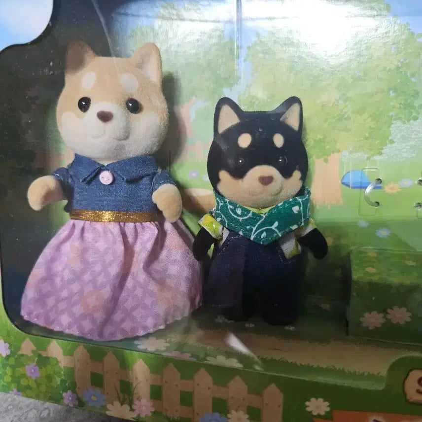[BUNJANG] Sylvanian Families Shiba Inu Family Set / 실바니안 시바 3가족