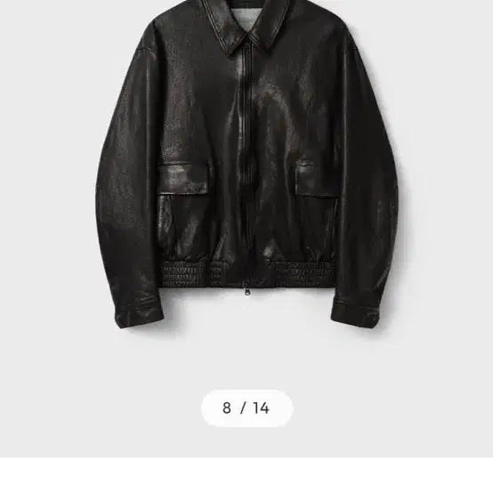 [BUNJANG] Bellier Diagonal Leather Blouson Washed Black Size 105 / [새제품] 벨리에 다이에그널 레더 블루종 워시드 블랙 105