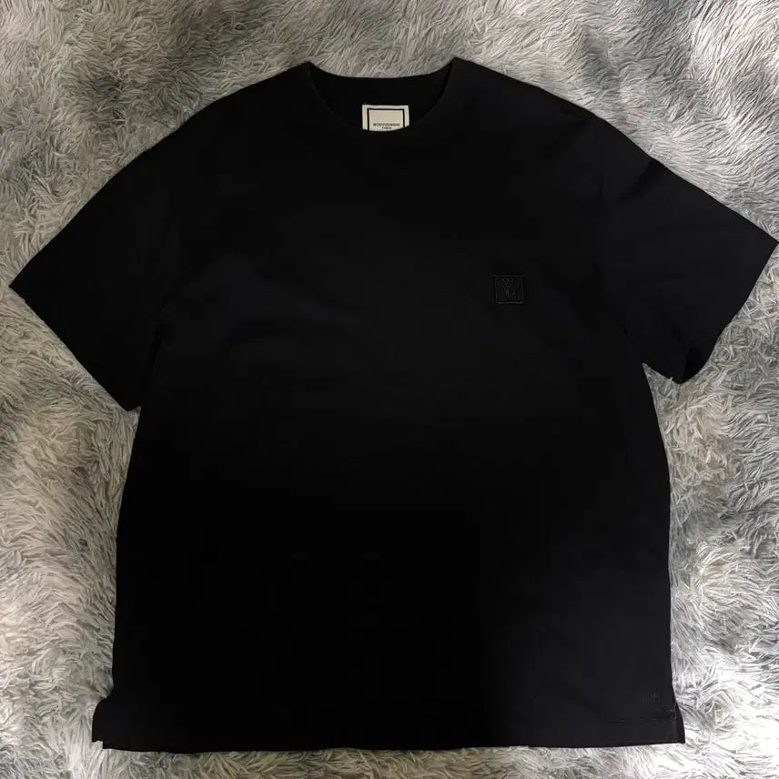 [BUNJANG] Woo Young Mi Luminous Jellyfish Back Logo Short Sleeve T-Shirt Black / S급 우영미 야광 젤리피쉬 (해파리) 백로고 반팔티