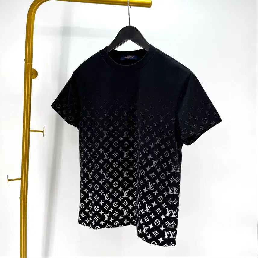 [BUNJANG] Louis Vuitton Monogram Gradient Short-Sleeve T-Shirt Black XS / [감정완료] 루이비통 모노그램 그라데이션 반팔 티셔츠 블랙 XS사이즈