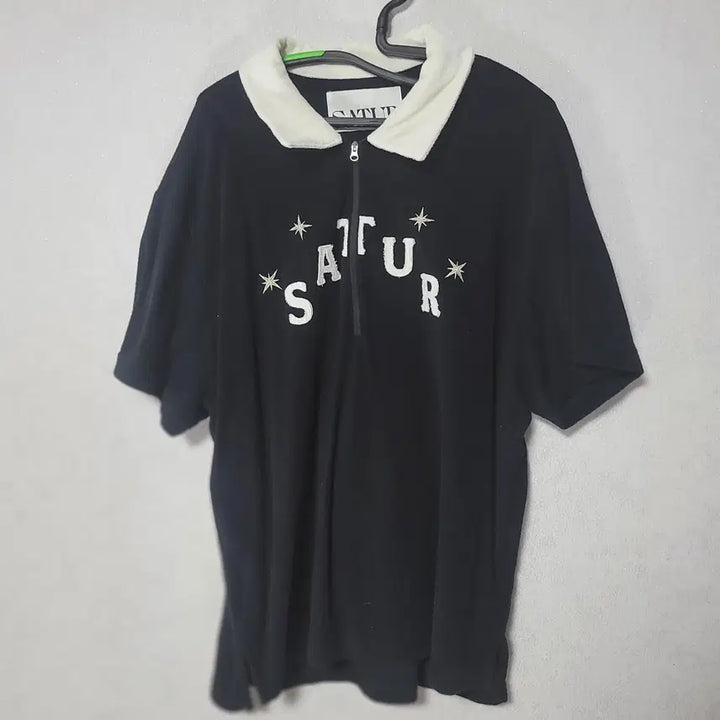 [BUNJANG] Satur Terry Half Zip Knit - Unisex L / 세터(SATUR)의 테리 반팔 반집업 니트 남녀공용