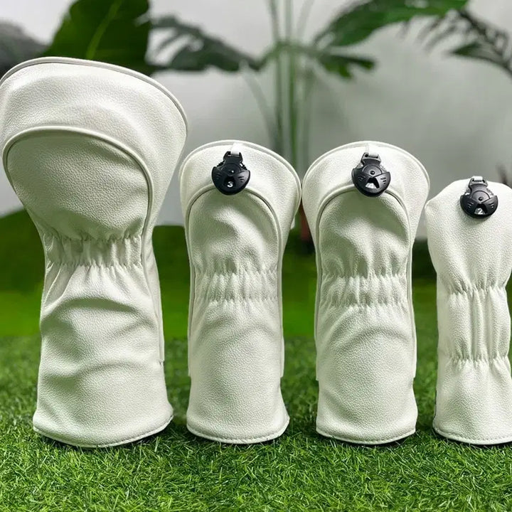 [BUNJANG] Malbon Golf Club Cover Set (Driver, Wood, Utility) / 말본골프 클럽 커버 세트