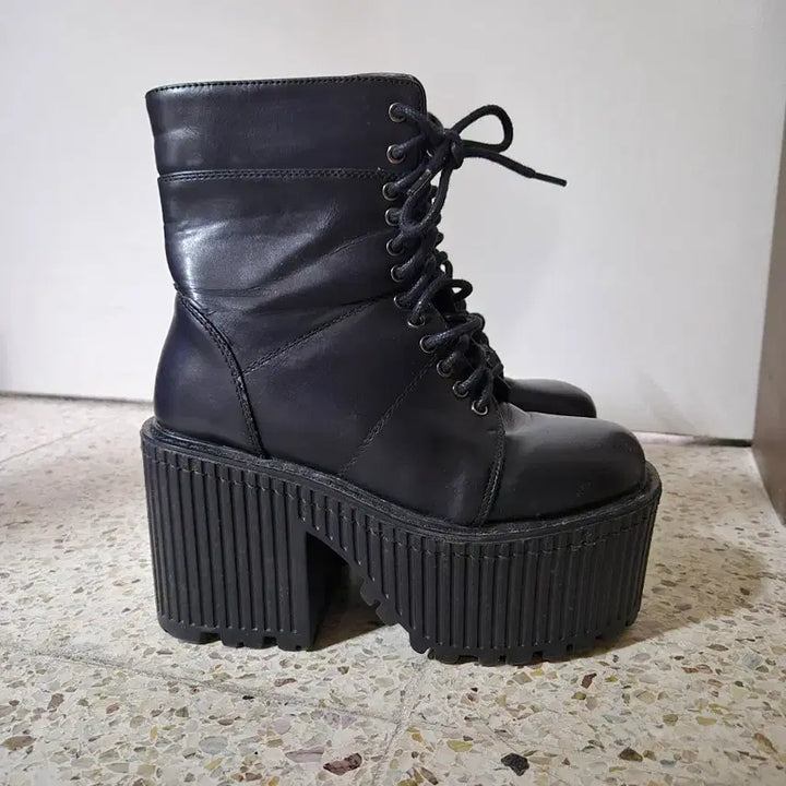 [BUNJANG] 9cm High Heel Platform Boots / 9센치 스탠딩화