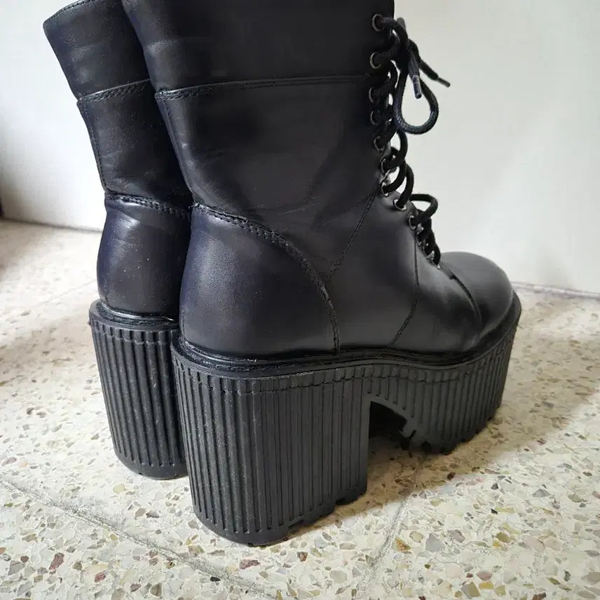 [BUNJANG] 9cm High Heel Platform Boots / 9센치 스탠딩화