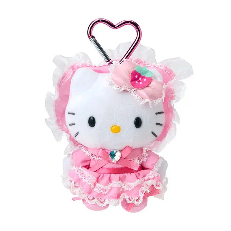 [BUNJANG] Hello Kitty Maid Pink Lolita Mascot Keychain Doll / 헬로키티 메이드 핑크 로리타 키티 인형 마스코트 키링