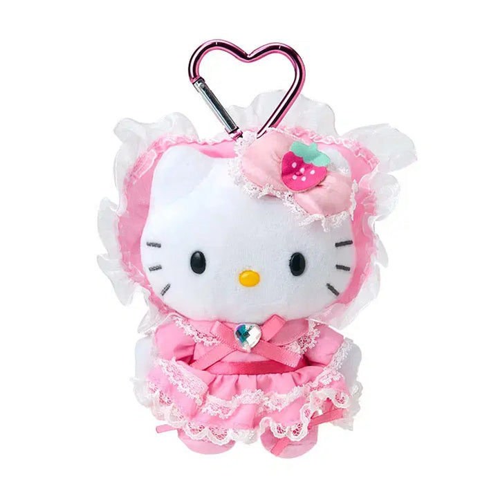 [BUNJANG] Hello Kitty Maid Pink Lolita Mascot Keychain Doll / 헬로키티 메이드 핑크 로리타 키티 인형 마스코트 키링