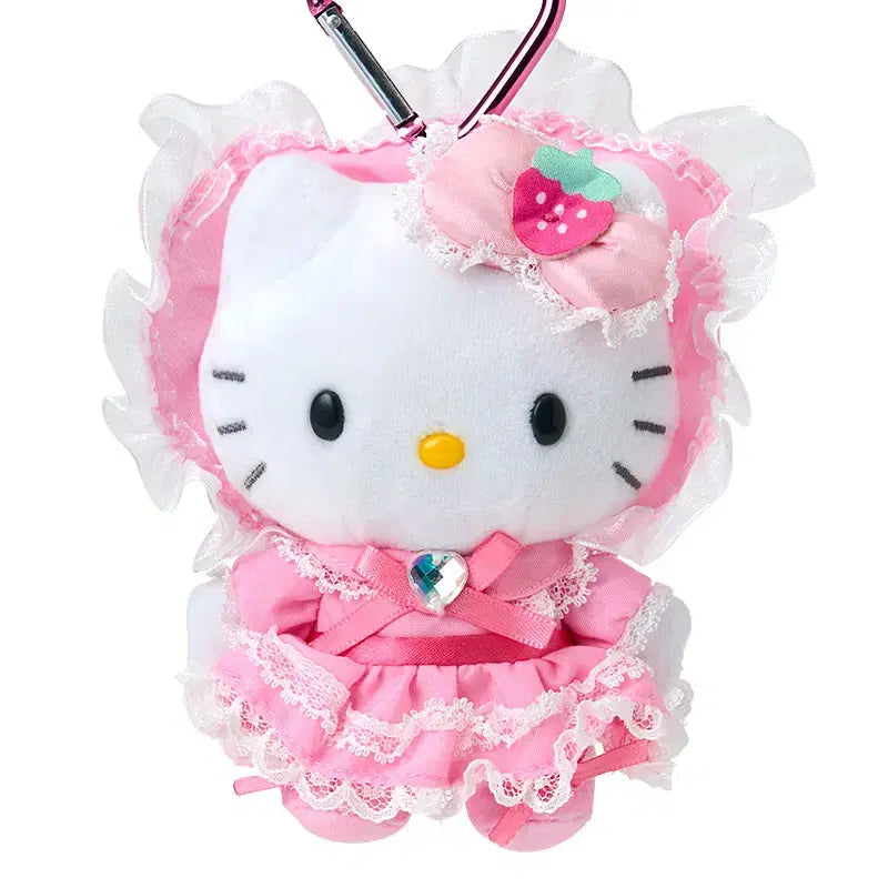 [BUNJANG] Hello Kitty Maid Pink Lolita Mascot Keychain Doll / 헬로키티 메이드 핑크 로리타 키티 인형 마스코트 키링