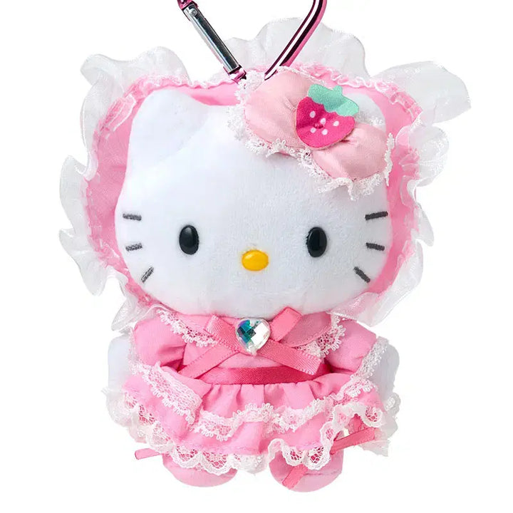 [BUNJANG] Hello Kitty Maid Pink Lolita Mascot Keychain Doll / 헬로키티 메이드 핑크 로리타 키티 인형 마스코트 키링