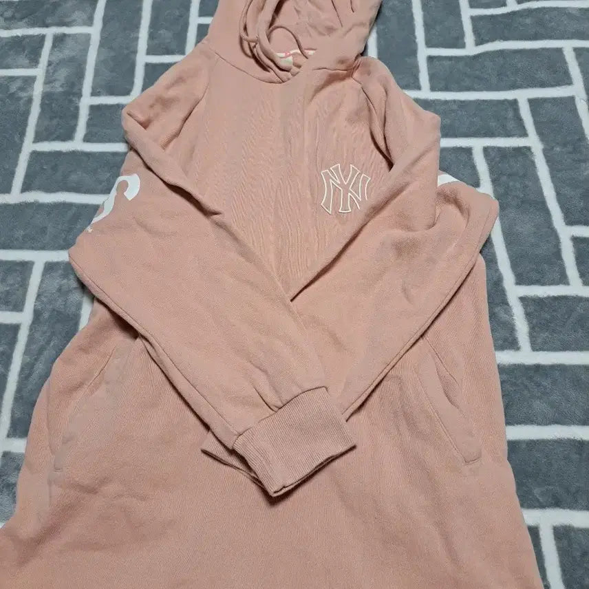 [BUNJANG] MLB Fleece Hooded Dress XS / mlb 기모후드원피스 xs