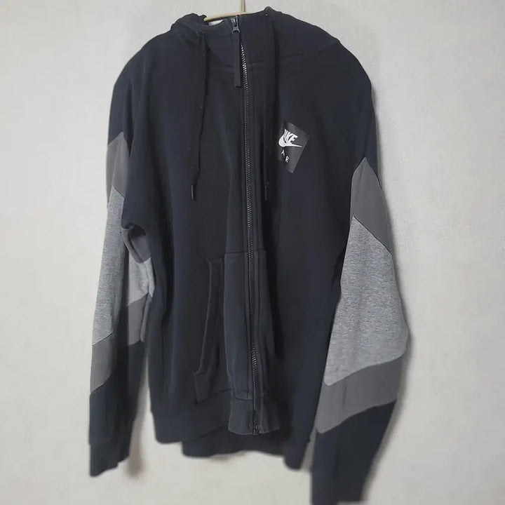[BUNJANG] Nike Air Full Zip Fleece Hoodie Black / 나이키 에어 풀집 플리스 후드 블랙