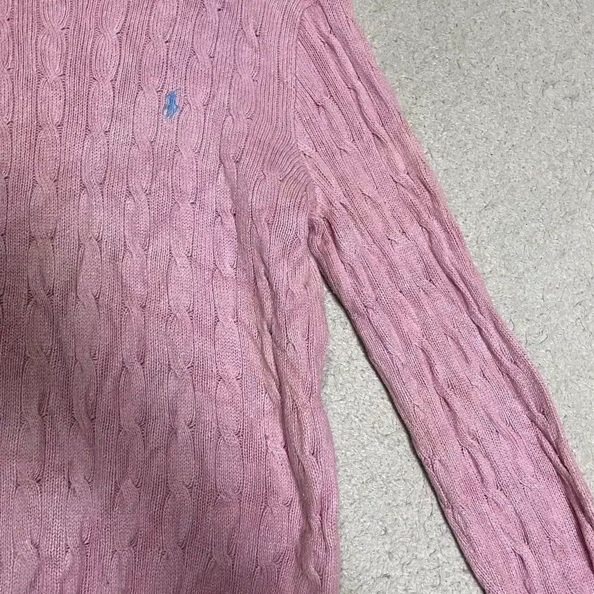 [BUNJANG] Polo Ralph Lauren Silk Cable Knit L / 폴로 랄프로렌 실크 케이블 니트 L