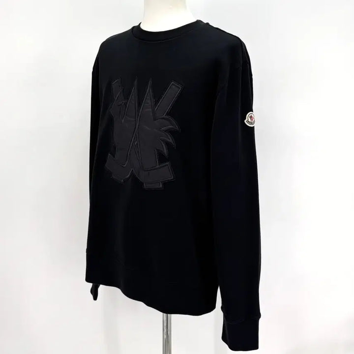 [BUNJANG] Moncler Logo Patch Sweatshirt Black XL / [XL사이즈] 몽클레어 로고패치 맨투맨 블랙