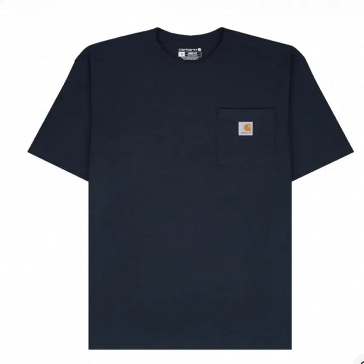 [BUNJANG] Carhartt Navy Short Sleeve T-Shirt / 칼하트 네이비 반팔티