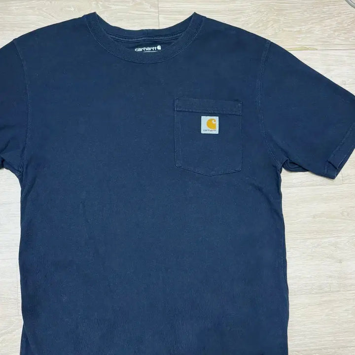 [BUNJANG] Carhartt Navy Short Sleeve T-Shirt / 칼하트 네이비 반팔티