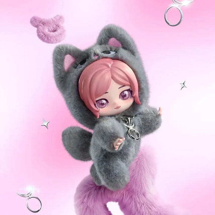 [BUNJANG] Pop Mart aespa Fluffy Club Series Giselle Doll Keychain / 팝마트 aespa 플러피 클럽 시리즈 인형 키링 지젤