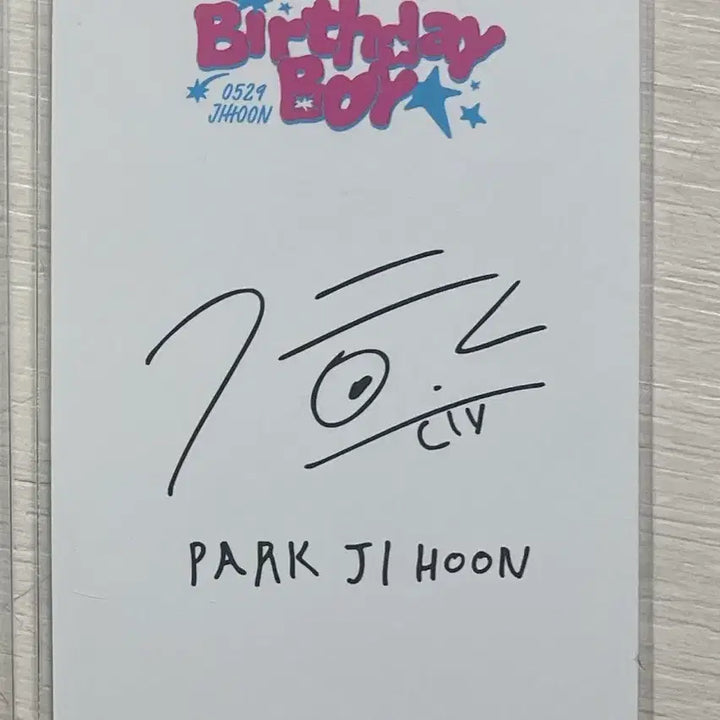 [BUNJANG] Park Jihoon 2025 Birthday Cafe MD Photocard / 박지훈 생일카페 엠디포카