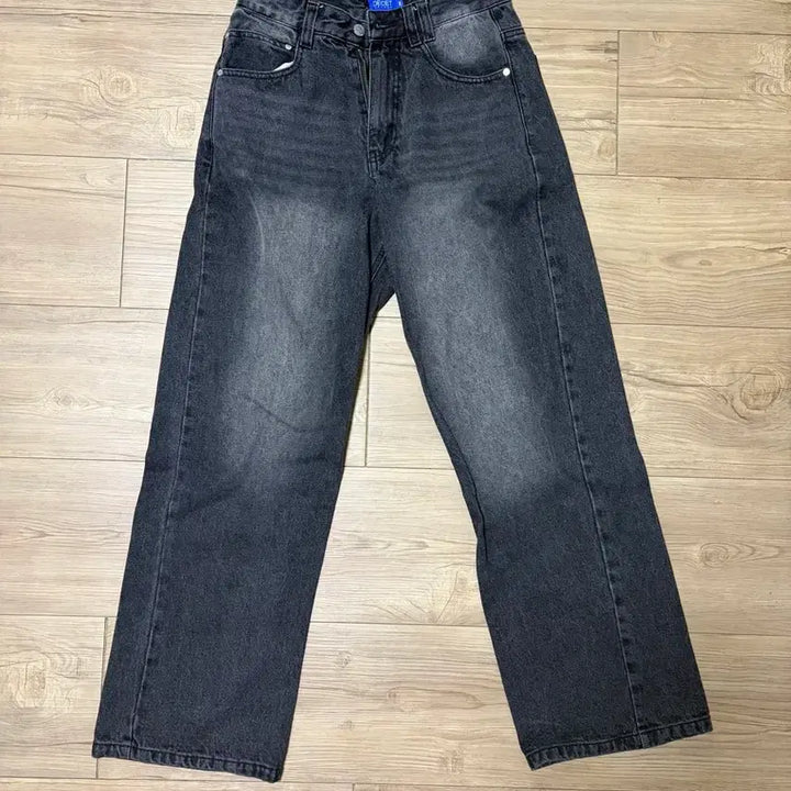 [BUNJANG] DECEIT Black Washed Wide Pants (26) / 데케트 와이드 팬츠 흑청 26사이즈