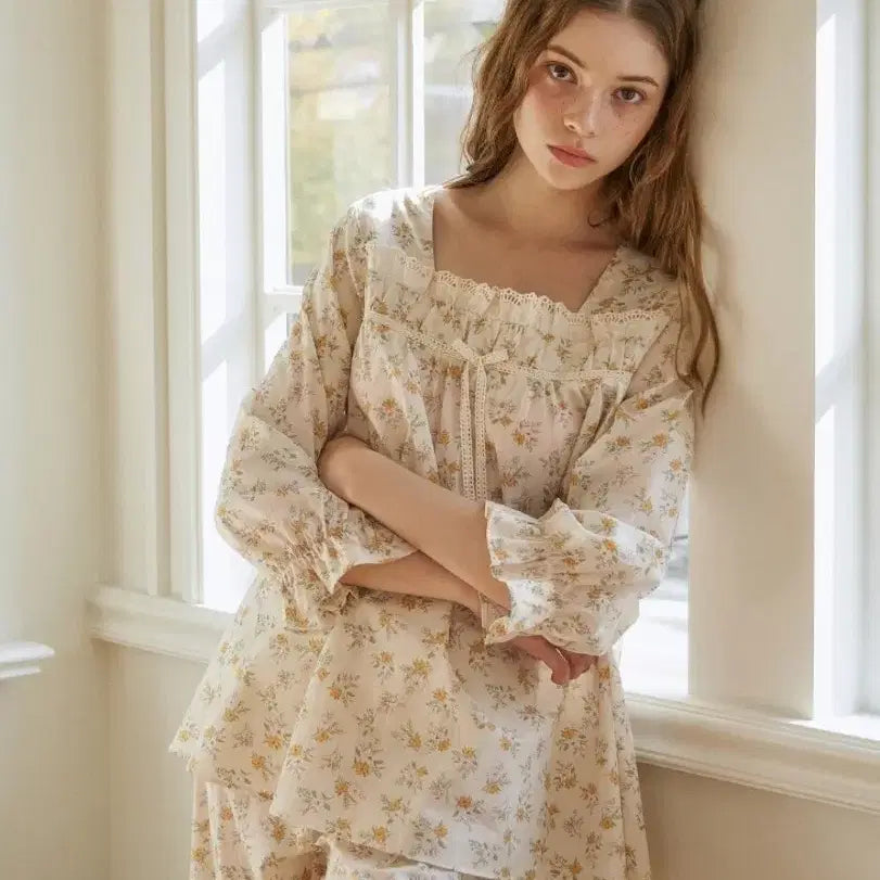 [BUNJANG] Ullala Pajamas Two-Piece Set 7-Part Sleeves (Mint Condition) / 울랄라 파자마 미개봉 새상품투피스 7부
