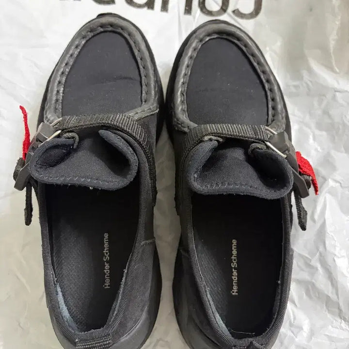 [BUNJANG] Hender Scheme Black Leather Sneakers / Hender Scheme 헨더스킴 블랙 신발