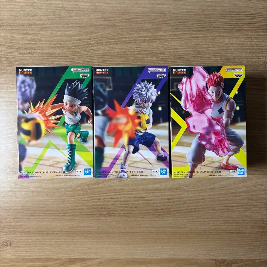 [BUNJANG] Hunter x Hunter Greed Island Gon, Killua, Hisoka Figure Bundle Set (Sealed) / 헌터헌터 그리드아일랜드 곤 키르아 히소카 피규어 미개봉 일괄