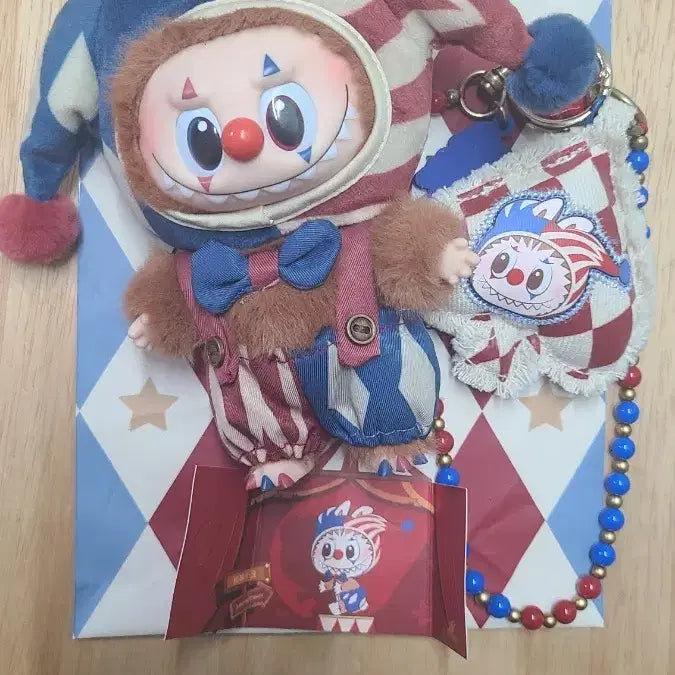 [BUNJANG] WhySoSerious Clown Labubu Bundle Set / 와이소시리어스 광대라부부 + 스트랩(일괄)택포