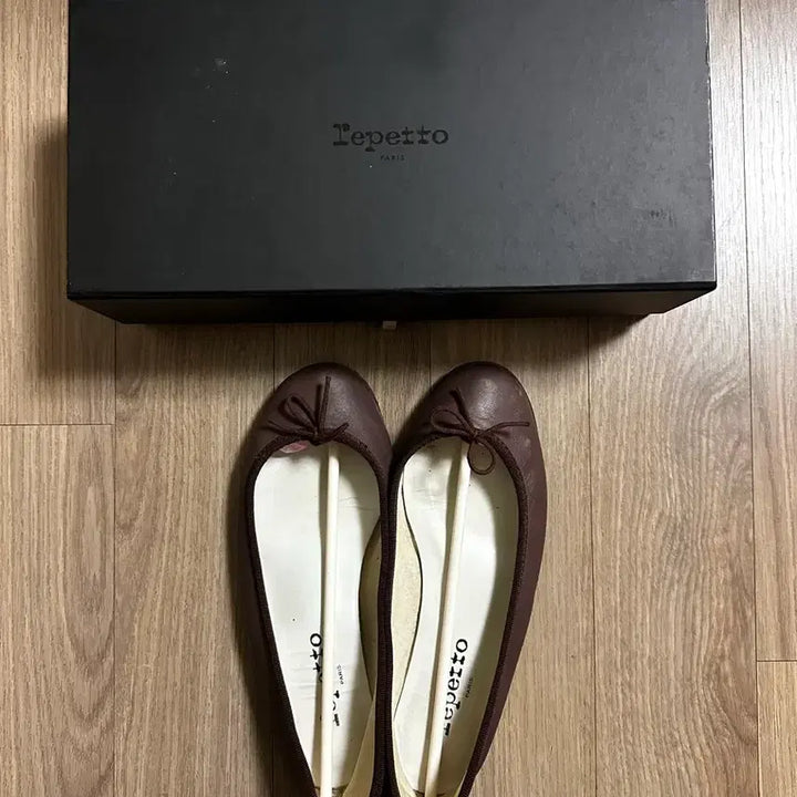 [BUNJANG] Repetto Cendrillon Ballerina Flats Brown Leather / 레페토 산드리옹 발레리나 플랫 브라운 + 박스