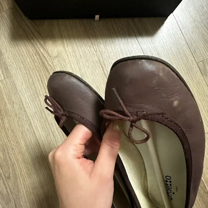 [BUNJANG] Repetto Cendrillon Ballerina Flats Brown Leather / 레페토 산드리옹 발레리나 플랫 브라운 + 박스