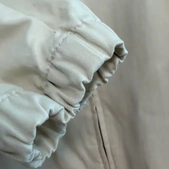 [BUNJANG] ZARA ORIGINS Cotton Zip-Up Blouson Jacket (Ivory/Cream, Size M) / ZARA ORIGINS 자라 오리진 코튼 집업 블루종 자켓 (M/100)