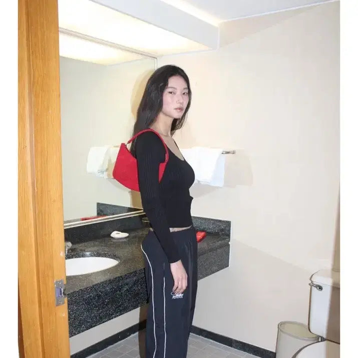 [BUNJANG] Attends For Cutiness Retrofit Nylon Pants / 어텐즈포큐트니스 attends 레트로핏 나일론 팬츠