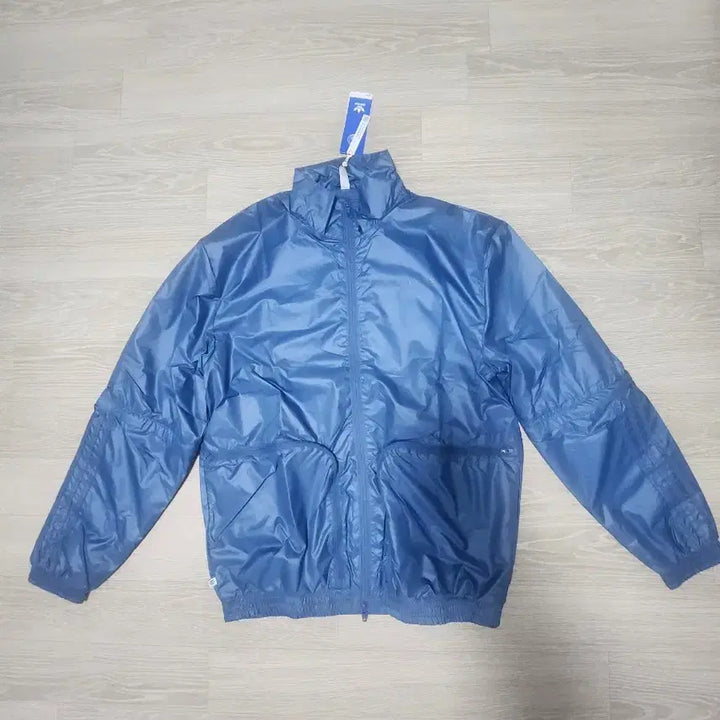 [BUNJANG] Adidas Art Blue Windbreaker Jacket M-L / 아디다스 블루 바람막이 자켓 M-L