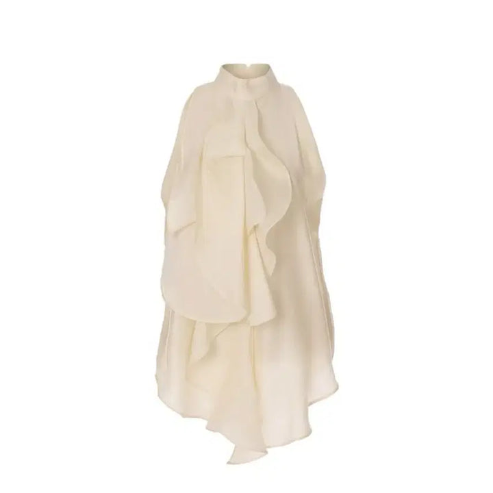 [BUNJANG] TARE Floral Leaf Sleeveless Blouse Camelia Ivory / [테어 TARE] 블라우스 Floral Leaf Blouse