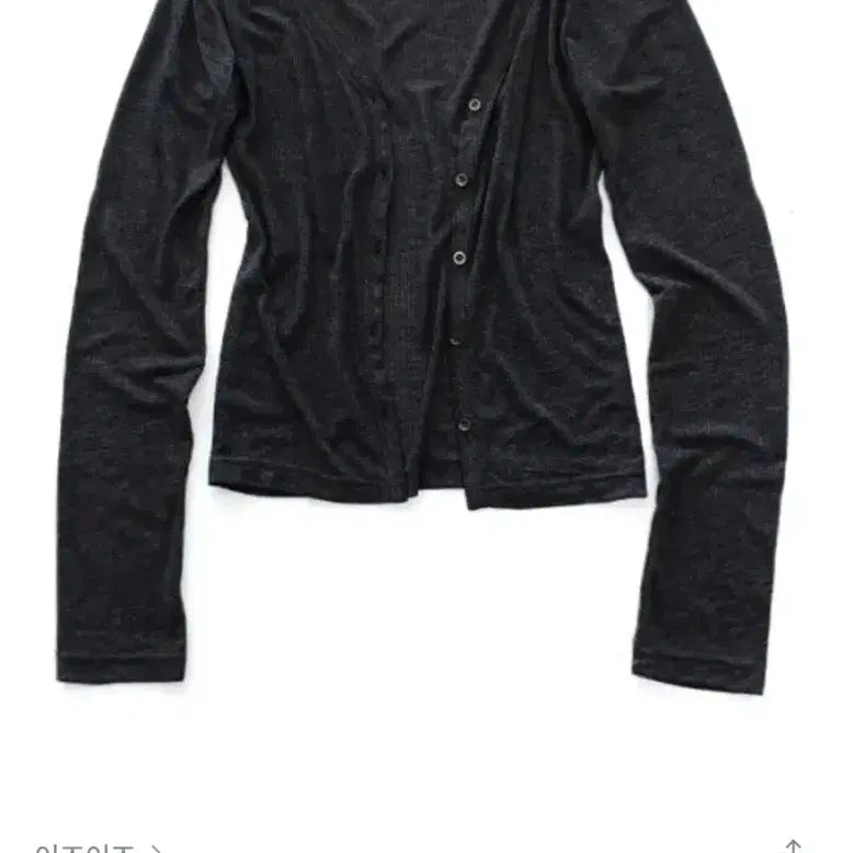 [BUNJANG] IZIZ Skin Cardigan Black / 이즈이즈 스킨가디건 블랙