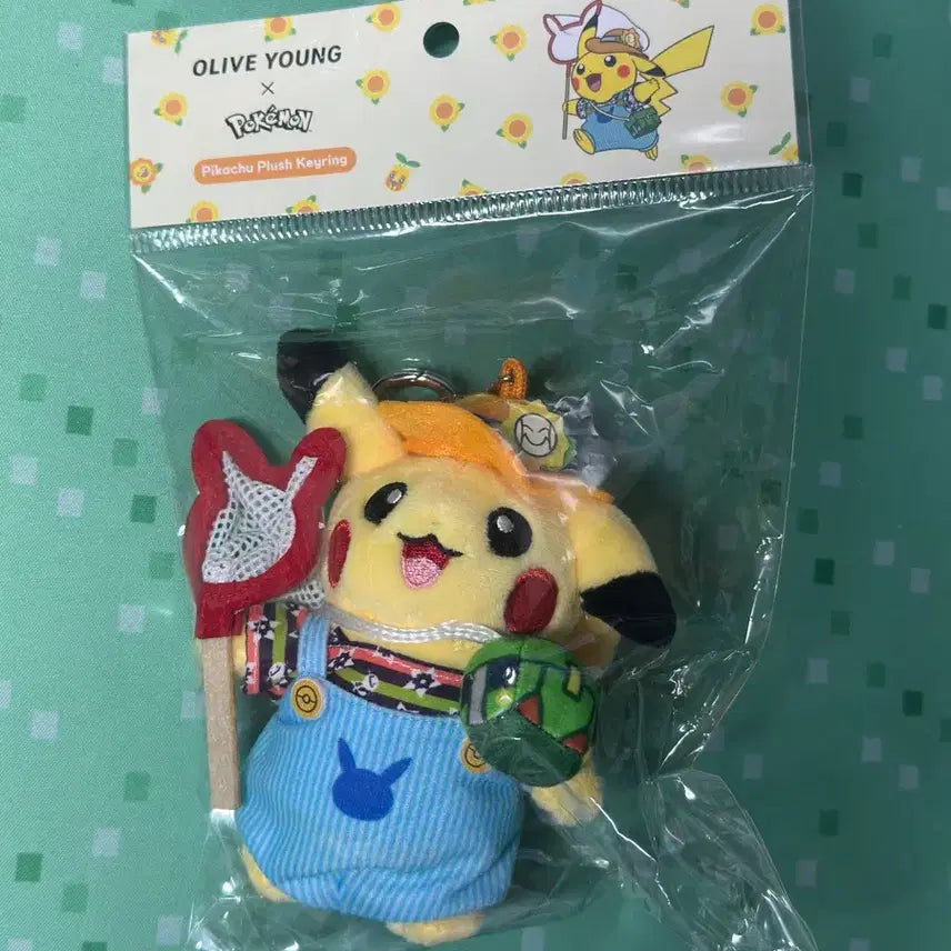 [BUNJANG] Olive Young Pikachu Plush Keychain Doll / 올리브영 포켓몬 피카츄 봉제 키링 인형