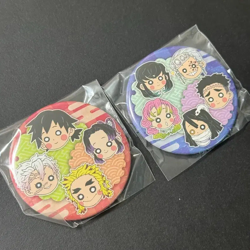 [BUNJANG] Demon Slayer: Kimetsu no Yaiba Character Badge Set / 귀멸의칼날 기유 사네미 무이치로 시노부 주 9명 콩눈 원화전 뱃지