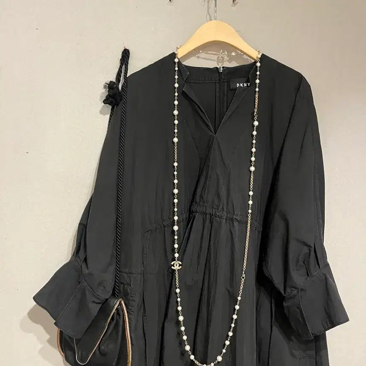 [BUNJANG] DKNY Black Ribbed Long Dress / (정품)DKNY 바스락 롱 원피스