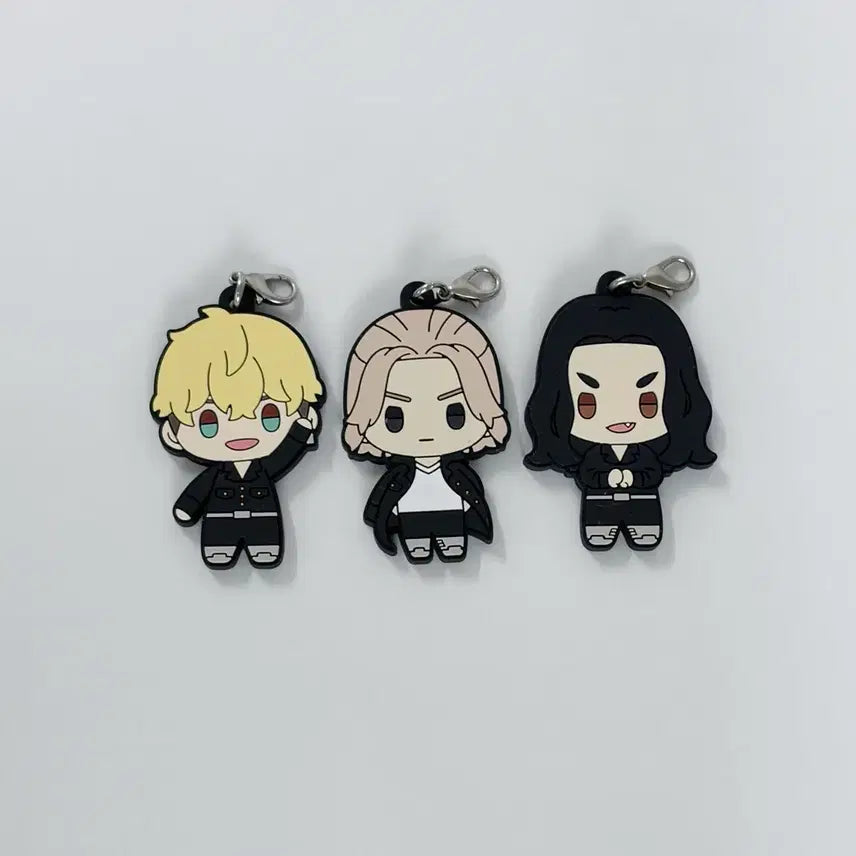 [BUNJANG] Tokyo Revengers Rubber Strap Keychain Bundle Set (Manjiro Sano, Chifuyu Matsuno, Keisuke Baji) / (일괄)도리벤 도쿄리벤저스 러버스트랩 키링 마이키 치후유 바지케이스케