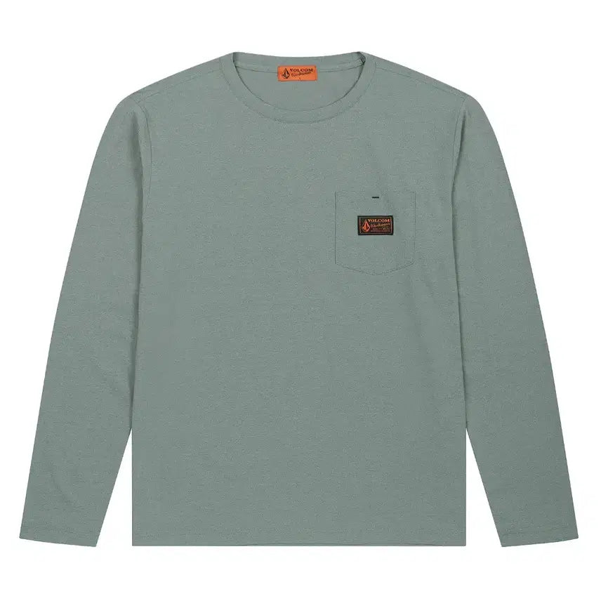 [BUNJANG] Volcom Workwear Long Sleeve T-Shirt Light Green (2XL) / 새상품_볼컴 티셔츠_110